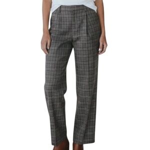 NWT Rumored Y2K Relaxed Fit Classic Heritage Plaid Ford Brown Trouser sze 6